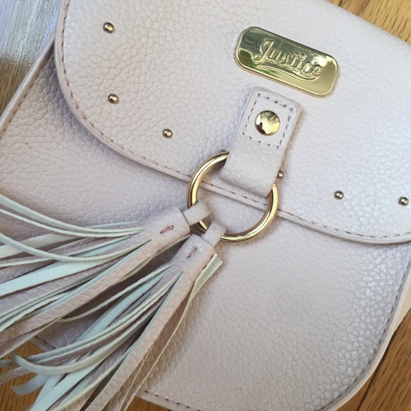 NWT Justice Blush Pink with gold Purse/Crossbody - Picture 5 of 5